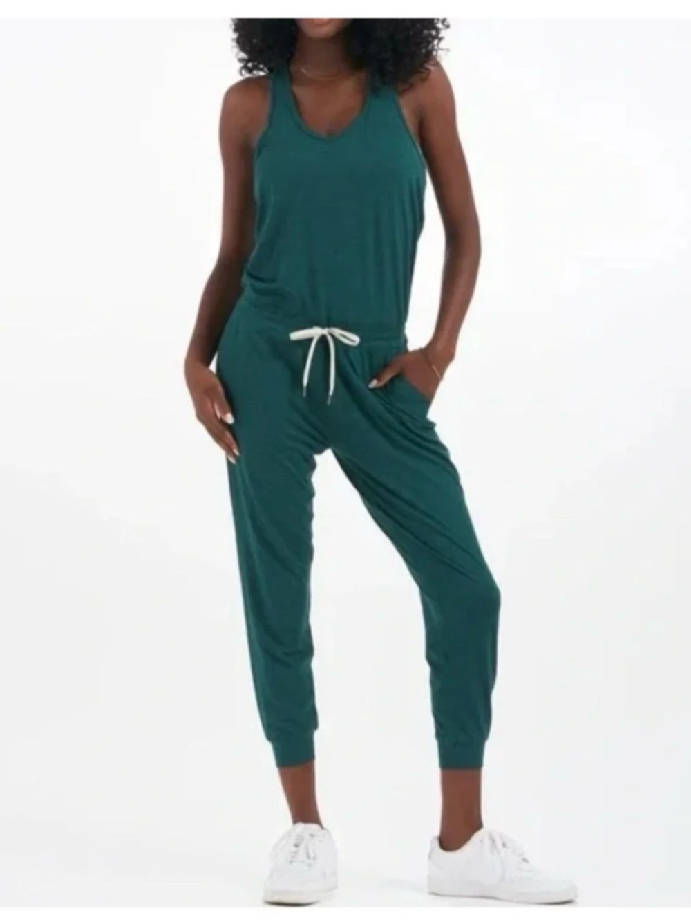 Vuori Jade Heather Lux Jumpsuit Size M Excellent Condition